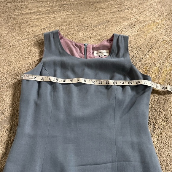 Vintage Bloomingdale’s wool mini dress sleeveless shift dress 10 - Picture 4 of 7